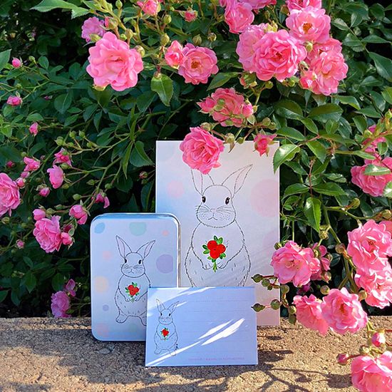 빨간열매 토끼 / 엽서