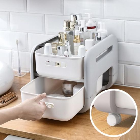 책상정리함+바퀴 서류 펜 정리함 이동식 트롤리 L525