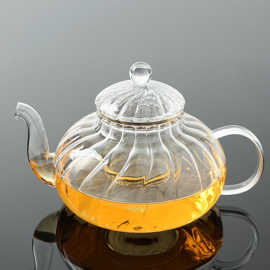 [로하티] 호박 내열 유리 티포트 티팟 차망주 전자