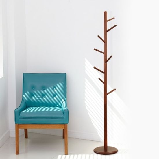 월넛 원목 스탠드 옷걸이