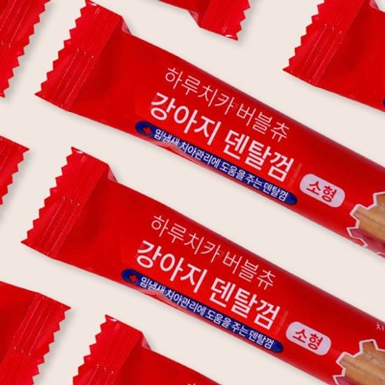 펫생각 하루치카 소형 톱니형 강아지 덴탈 껌 21개입