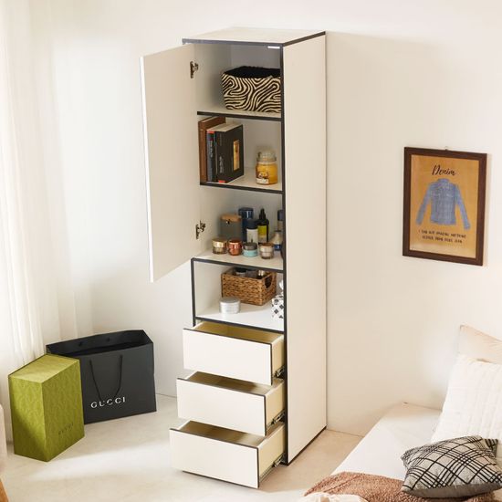 소미 틈새 수납장 슬림 옷 거실 다용도 거울장 (착불)