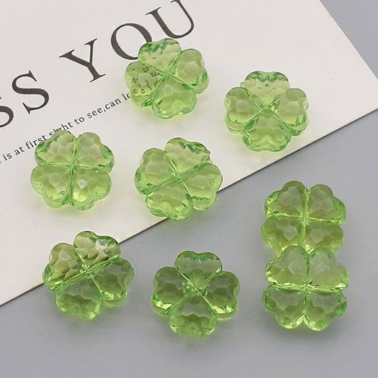 크리스탈 네잎클로버 구슬 비즈 공예 재료 