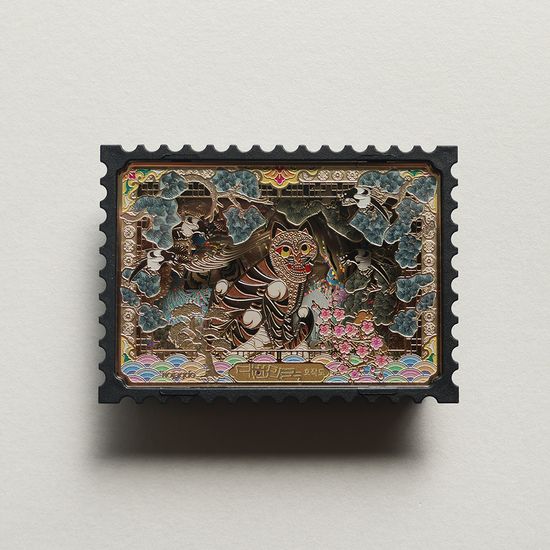 한국전통 고급 3배열 메모홀더 입체 액자 틴마그넷 