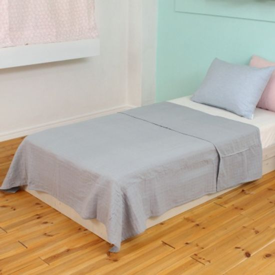 사각 더블거즈 여름이불 - 그레이