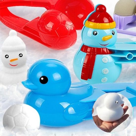 스노우볼 메이커 제조기/눈사람 오리/눈뭉치 틀 집게