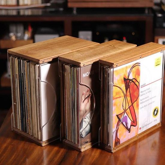 마호가니 원목 LP 바이닐보관함 수납장 레코드엘피장 CD DVD 보관랙