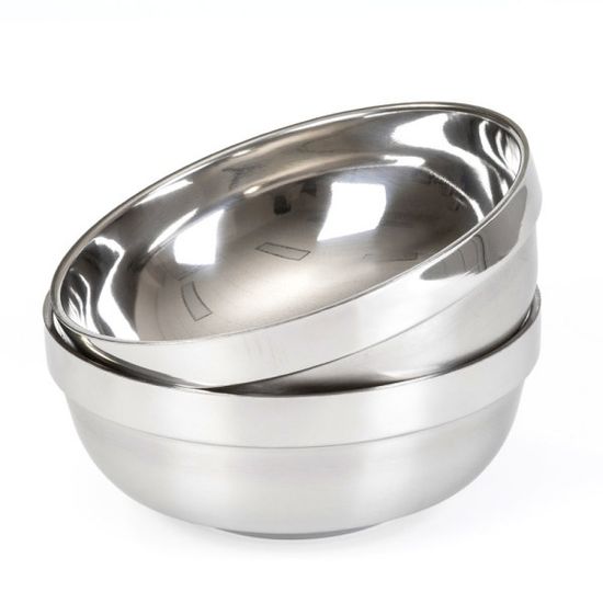 올비아 스텐 이중 20cm 1P 면기 냉면그릇 국수그릇