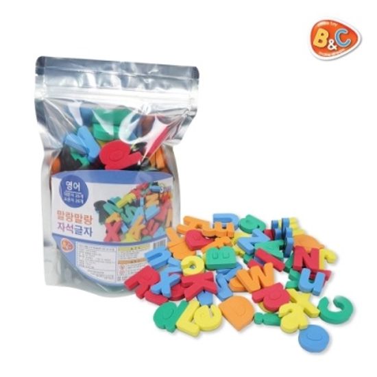 [비앤씨] 말랑말랑자석글자 (영어) [개/1] 354197