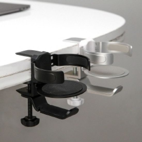 2in1 알루미늄 컵홀더 헤드셋 가방걸이 다용도 거치대