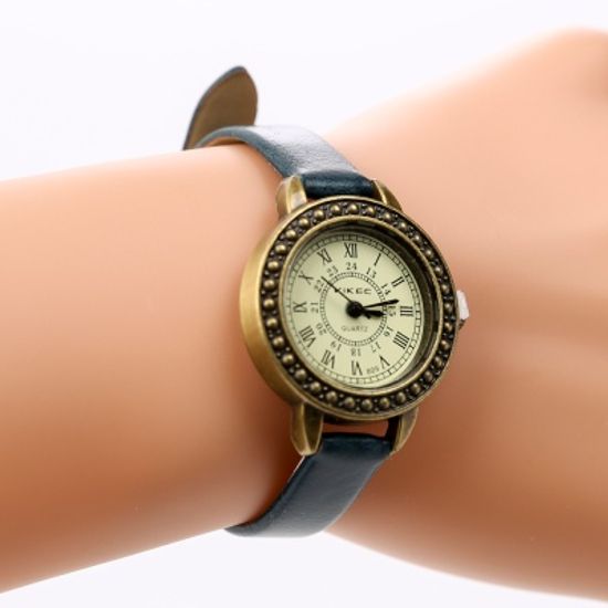 로망스 여성 손목시계/ 아날로그 가죽시계