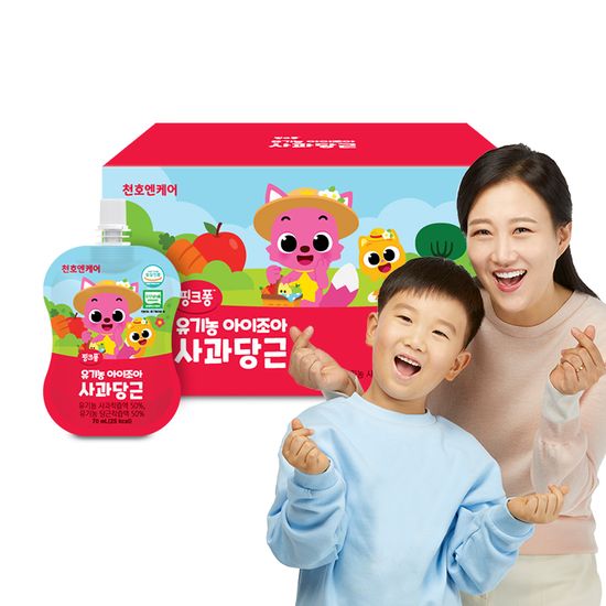 [천호엔케어] 핑크퐁 아이조아 사과당근 70ml*20포