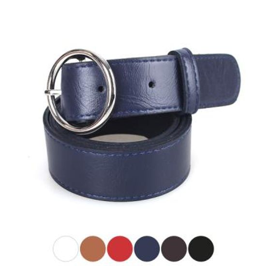 [디꾸보]실버 오블 버클 여성벨트 DCB-GB330N