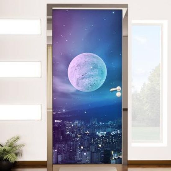 pb465-달이보이는야경_현관문시트지