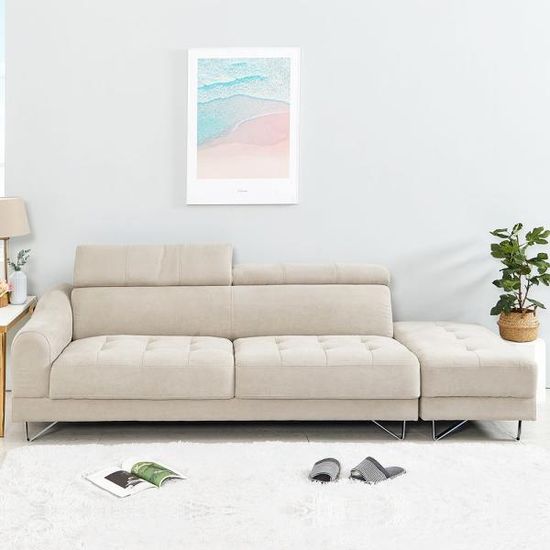 딜라잇 3인용 아쿠아텍스 패브릭 소파 (착불)