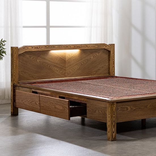 [전국무배] 트리플 온돌침대 (퀸) 홍맥반석 IHM058