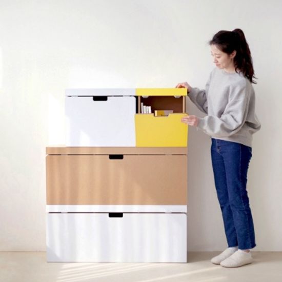 종이가구 수납장 보야지(트렁크35)