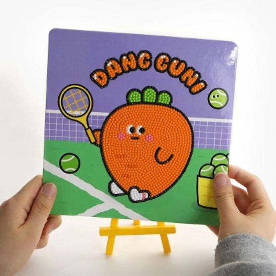 핑크풋 당근친구들이젤보석십자수