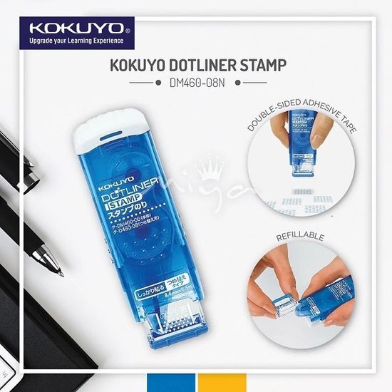 고쿠요 2Way 양면 풀테이프 DOTLINER Stamp C254