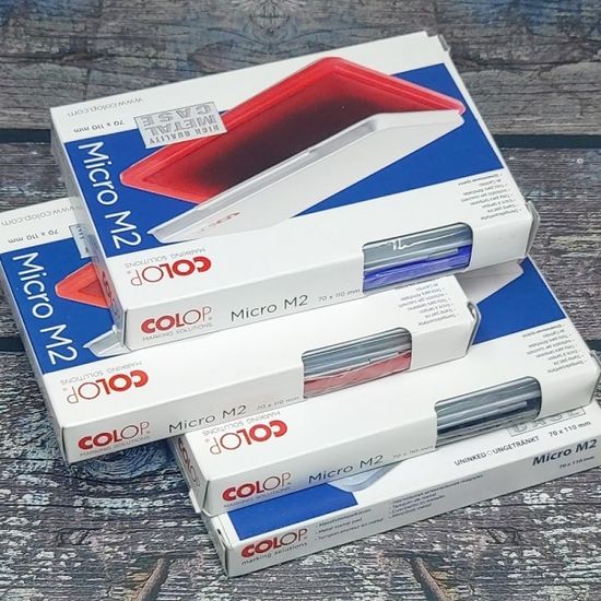 컬럽 고밀도 스탬프패드-메탈케이스 Micro M2