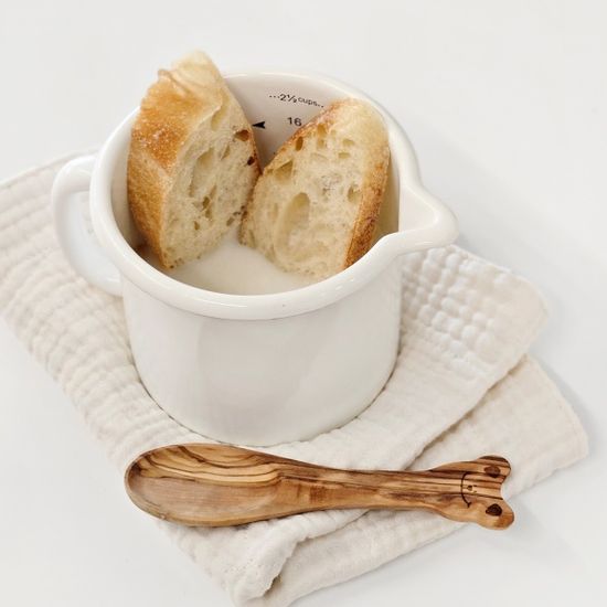 본아페 법랑 냄비 메져 저그 화이트 S