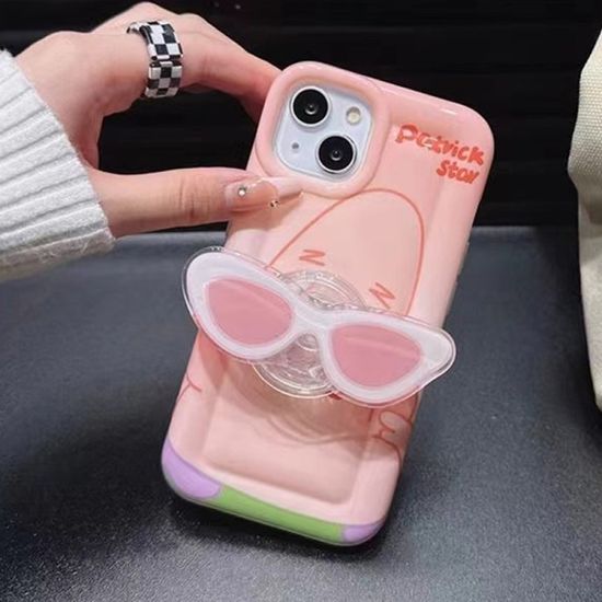 갤럭시 A시리즈 바다 친구들 선글라스 톡 그립 케이스