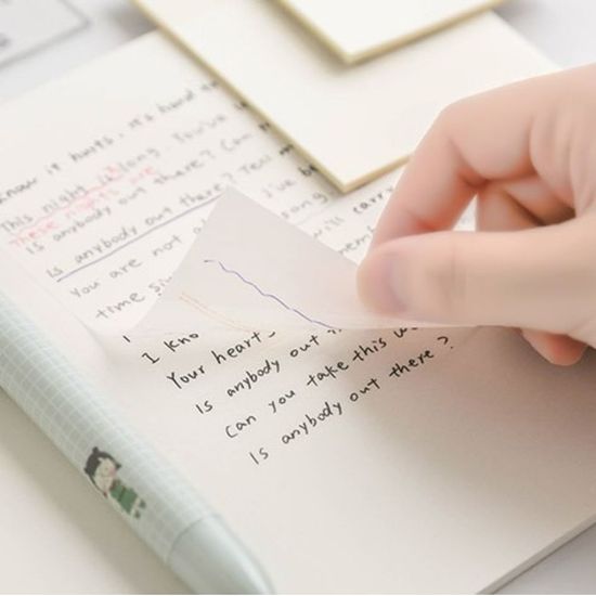 점착형 투명메모지 5 x 7.5cm(WBECB73)