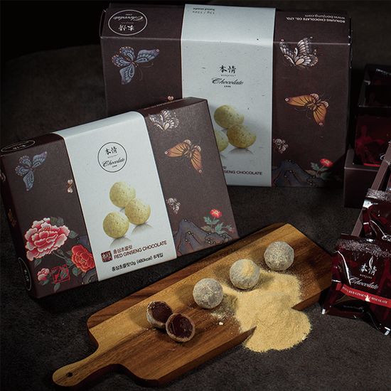 본정 홍삼초콜릿 국내산 자체생산 고급 디저트