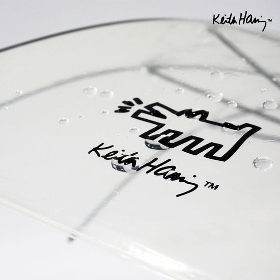 1+1 키스해링 납작살대 퍼피 투명우산