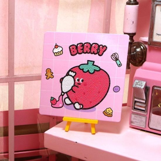 핑크풋 당근친구들이젤보석십자수