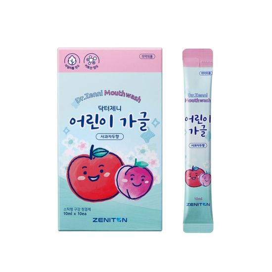 제니튼 닥터제니 어린이 가글 스틱가글 10개 1세트