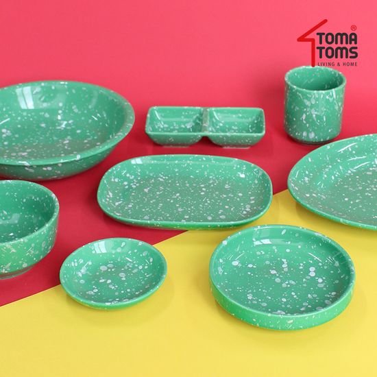 [토마톰스]뉴트로도자기분식그릇가족밥상홈술세트 15P