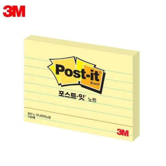 3M 포스트잇 일반형 657L 라인 [00031628]