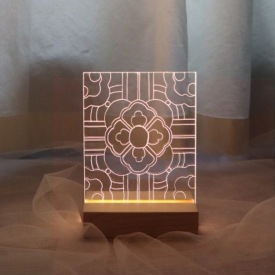 한국 전통 문양 아크릴 무드등 만들기 패키지 DIY