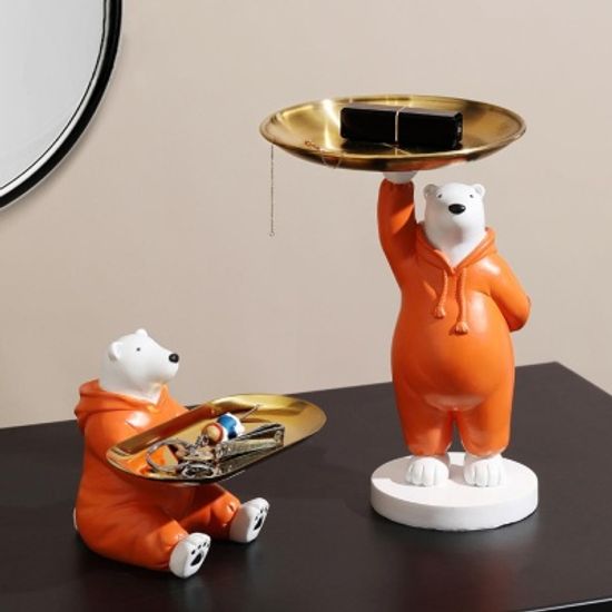 후드티 북극곰 서빙 차키 트레이 안경 다용도 보관함