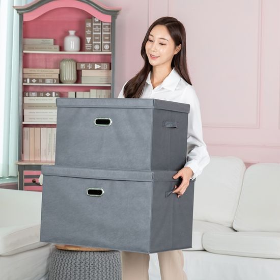 레토 패브릭 접이식 리빙박스 정리함 81L