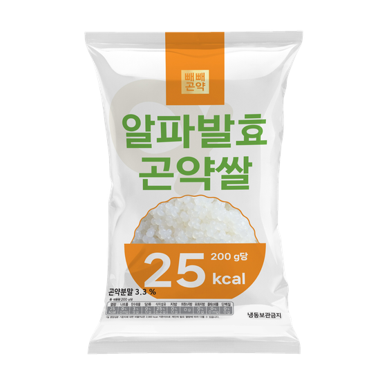 빼빼곤약 25kcal 알파발효곤약쌀 200g x 30팩