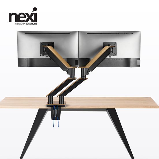 (NEXI) 가스스프링 듀얼 모니터 암 거치대 (NX1203)