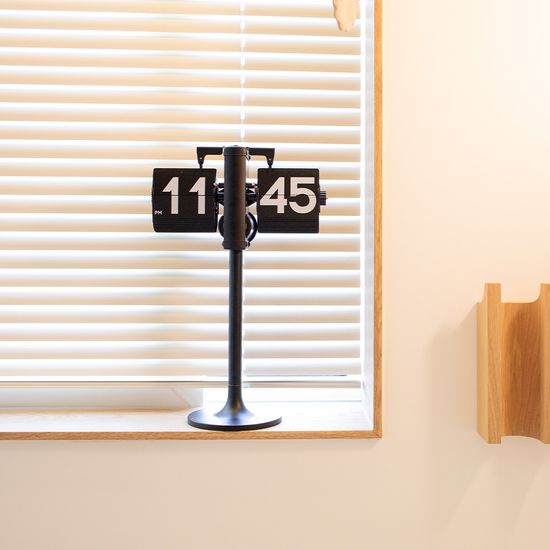 무아스 스탠딩 높이조절 플립 탁상시계 2colors