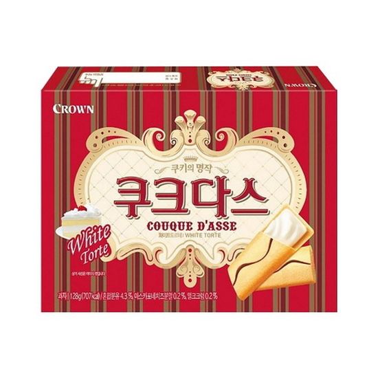 크라운 쿠크다스 화이트 128g