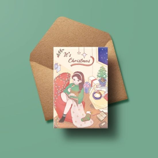 [크리스마스카드] XMJ3217=ITS CHRISTMAS 성탄절카드