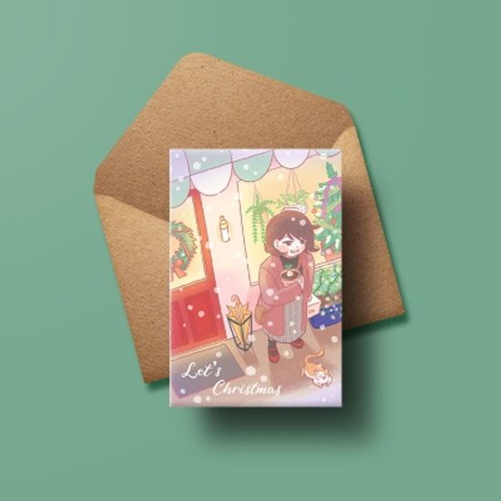 [크리스마스카드] XMJ3218-LETS CHRISTMAS 성탄절카드