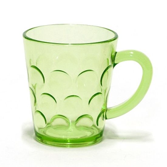 마키 심플 물방울 손잡이 컵(소) / 반투명 물컵