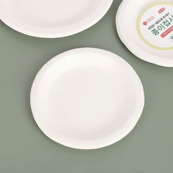 일회용 종이접시 8개입(17cm) 일회용그릇
