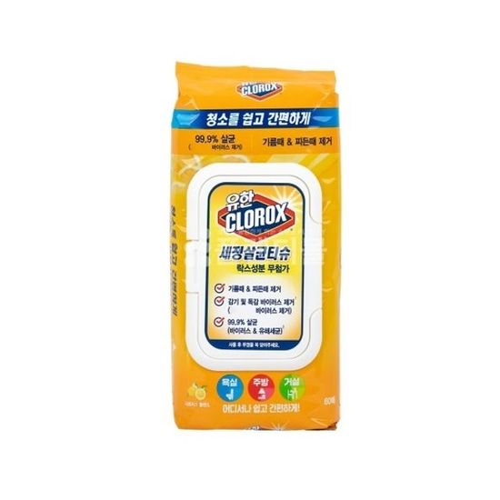 유한크로락스 세정살균티슈 플 WE114D6