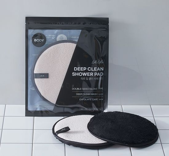 리르 딥 클린 샤워 패드 / 양면  바디 스크럽 패드