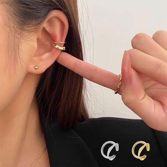 언밸런스 이어커프 클립 귀걸이 레이어드 귀찌 이어링