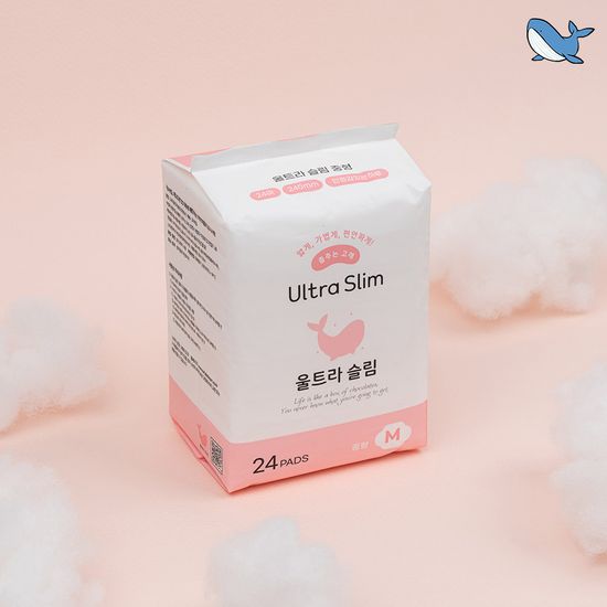 춤추는고래 대용량 생리대 중형 6팩 /144매