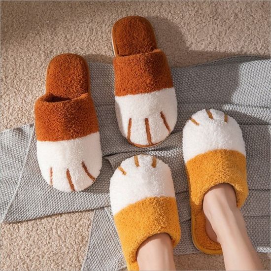 고양이 보온 슬리퍼 실내화 실내슬리퍼 사무실화 겨울