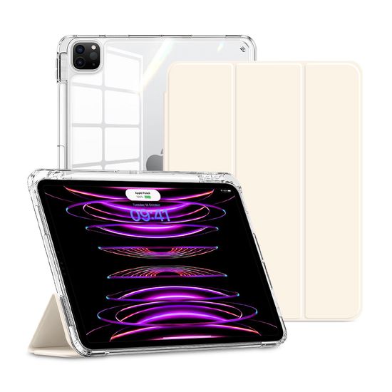 아이패드 프로12.9 6/5세대 클리어범퍼 펜슬수납 케이